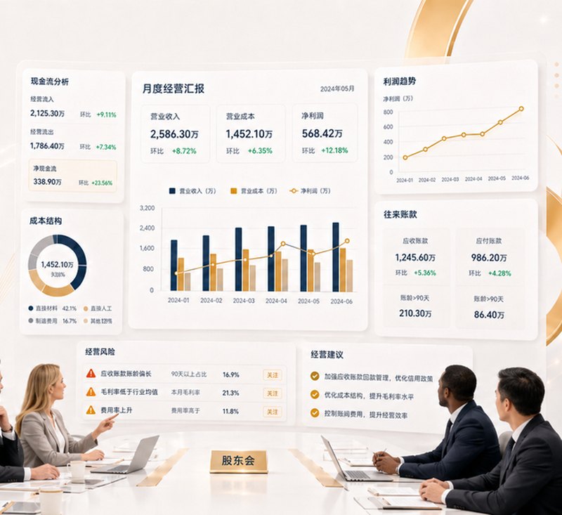 股东会经营分析与 CFO 支持